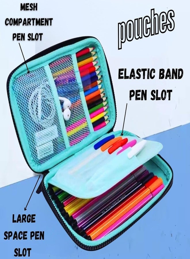 Mallexo Unique 7D Printed Dinosaur Pen Pencil Pouches for Boys and Girls, Trendy School Stationery Items Wide Space Dino Pencils Box, Aesthetic Geometry Box Children Pen Pouch Case for Birthday Gift - Image 3